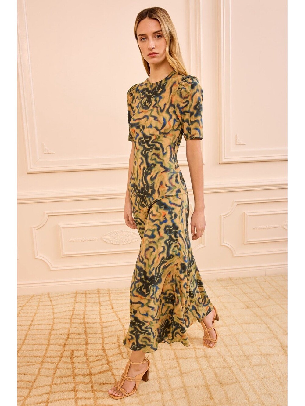 Ulla Johnson Samar Silk Dress in Geode M